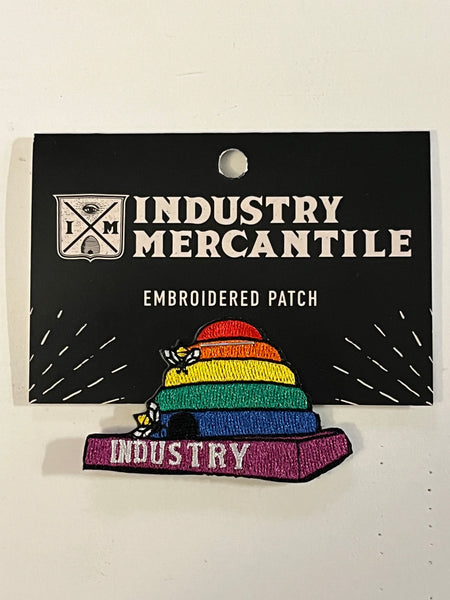 Industry Beehive Pride Embroidered Patch