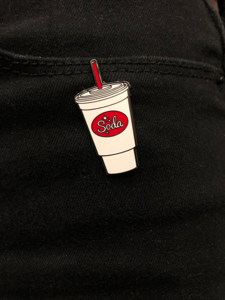 Soda Cup Enamel Pin